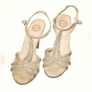 I.Miller Ramona Gold Women’s Sandal Size: 9.5M Gold Glitter Heels